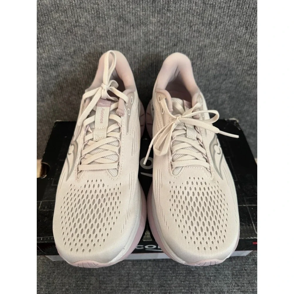 Saucony Ride 18 Womens Running Shoes Moon Woodrose Taupe S11000-151 Size 9.5 - Picture 4 of 9
